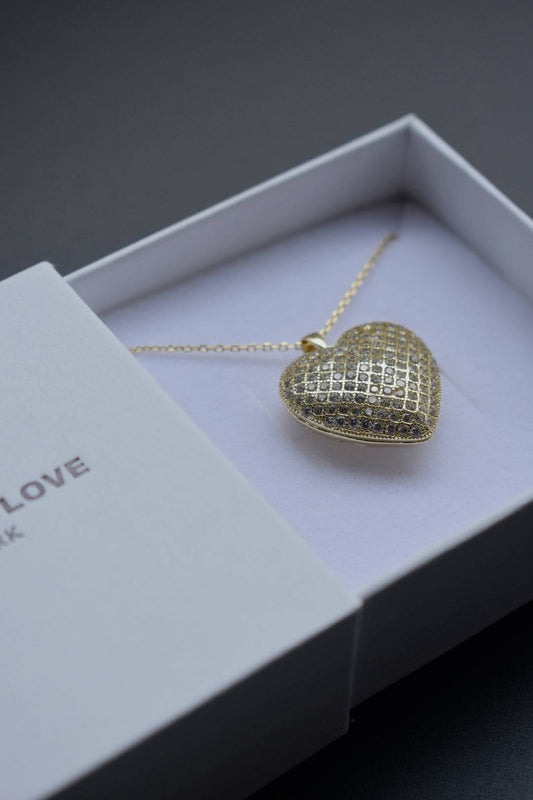 3D Heart Necklace